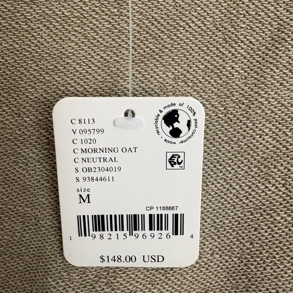 Free People We The Free Brooklyn Cardi Morning Oat Cardigan Women’s Medium NWT - Picture 4 of 7